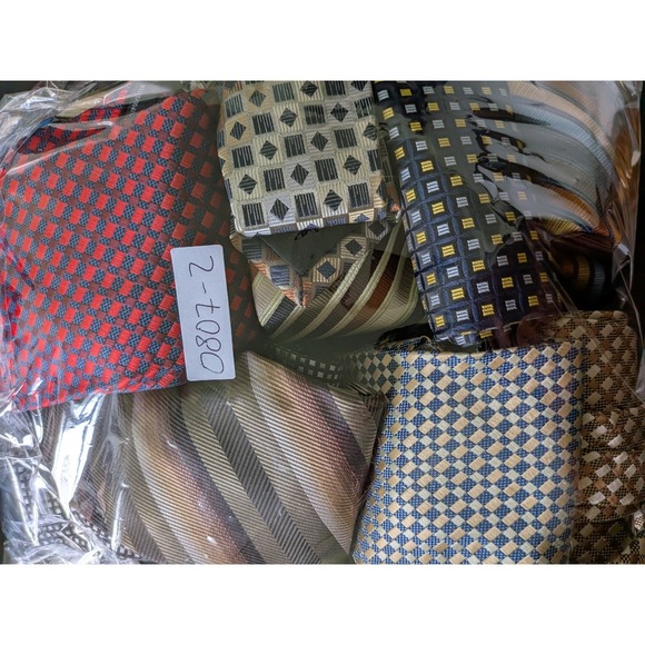 Bergamo New York Tie Lot Of 12 Neckties Jacquard Repp Multicolor Etc 56-64" - Picture 8 of 16